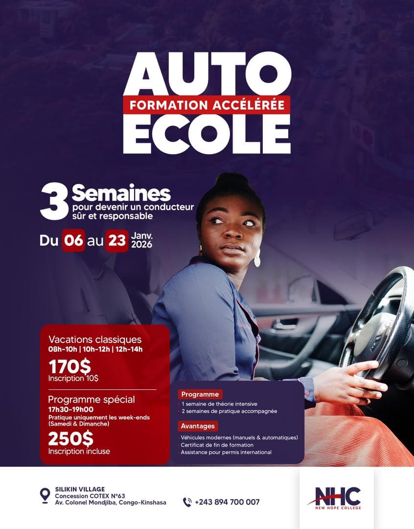 Auto-École – Formation Accélérée (3 semaines)